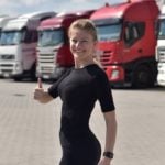 Iwona Blecharczyk-polska Trucking Girl, która kanadyjskim mrozom się nie kłania